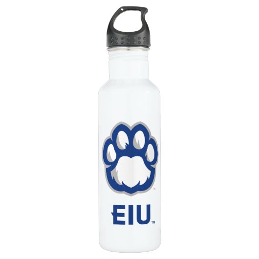 Eastern Illinois Panthers Paw Print & EIU Edelstahlflasche (Vorderseite)