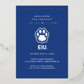 Eastern Illinois Panthers Paw Print & EIU Folieneinladung (Vorderseite)