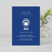 Eastern Illinois Panthers Paw Print & EIU Folieneinladung (Stehend vorne)