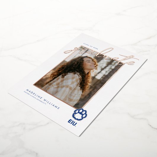 Eastern Illinois Panthers Paw Print & EIU Folieneinladung (Gedreht)