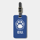 Eastern Illinois Panthers Paw Print & EIU Gepäckanhänger (Vorderseite vertikal)