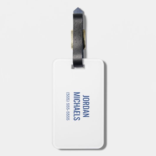 Eastern Illinois Panthers Paw Print & EIU Gepäckanhänger (Rückseite vertikal)