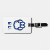 Eastern Illinois Panthers Paw Print & EIU Gepäckanhänger (Vorderseite horizontal)