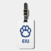 Eastern Illinois Panthers Paw Print & EIU Gepäckanhänger (Vorderseite vertikal)