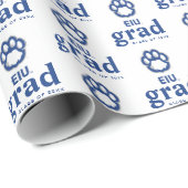 Eastern Illinois Panthers Paw Print & EIU Geschenkpapier (Rolleneckpunkt)