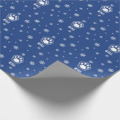 Eastern Illinois Panthers Paw Print & EIU Geschenkpapier (Ecke)