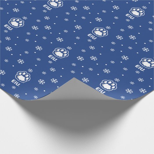 Eastern Illinois Panthers Paw Print & EIU Geschenkpapier (Ecke)