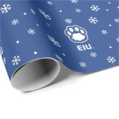 Eastern Illinois Panthers Paw Print & EIU Geschenkpapier (Rolleneckpunkt)