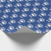 Eastern Illinois Panthers Paw Print & EIU Geschenkpapier (Ecke)
