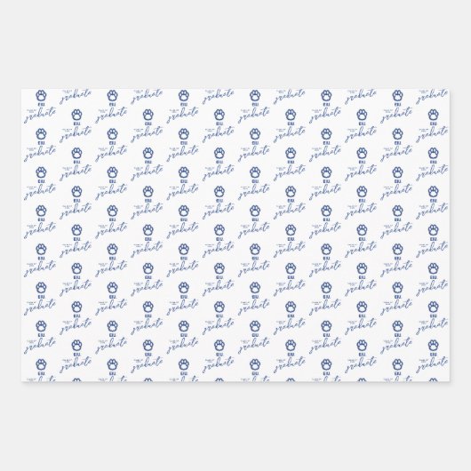 Eastern Illinois Panthers Paw Print & EIU Geschenkpapier Set (Vorderseite 2)