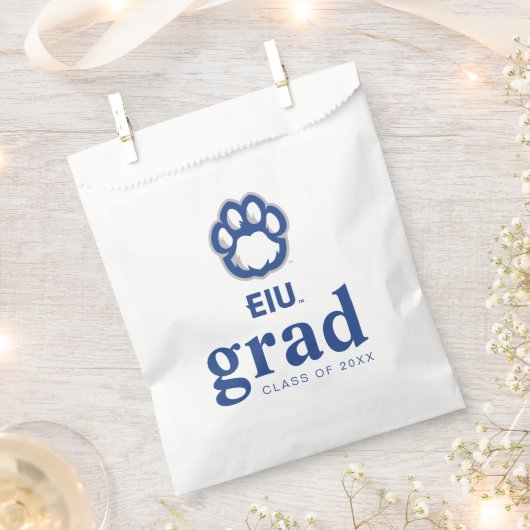 Eastern Illinois Panthers Paw Print & EIU Geschenktütchen (Ausgeschnitten)