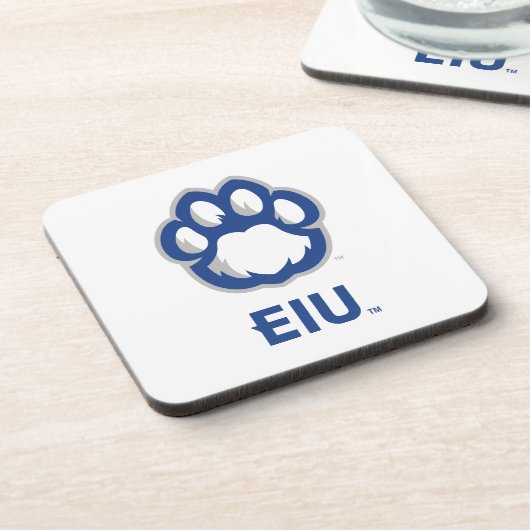 Eastern Illinois Panthers Paw Print & EIU Getränkeuntersetzer (Linke Seite)