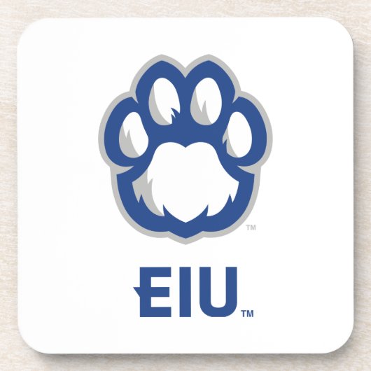 Eastern Illinois Panthers Paw Print & EIU Getränkeuntersetzer (Vorderseite)