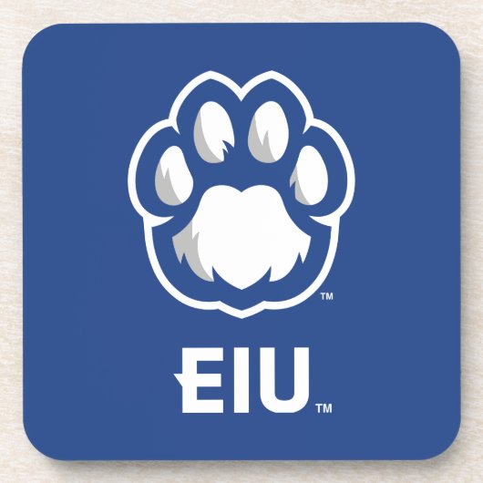 Eastern Illinois Panthers Paw Print & EIU Getränkeuntersetzer (Vorderseite)
