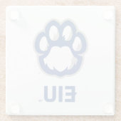 Eastern Illinois Panthers Paw Print & EIU Glasuntersetzer (Rückseite)
