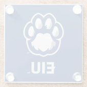 Eastern Illinois Panthers Paw Print & EIU Glasuntersetzer (Rückseite)