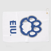 Eastern Illinois Panthers Paw Print & EIU Golfhandtuch (Horizontal)
