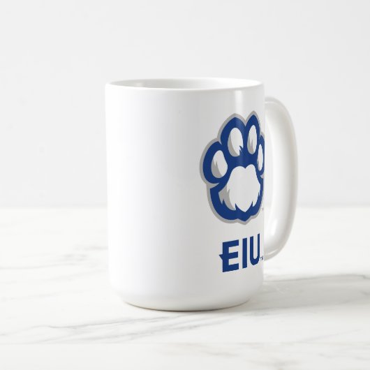 Eastern Illinois Panthers Paw Print & EIU Kaffeetasse (VorderseiteRechts)