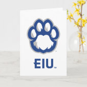 Eastern Illinois Panthers Paw Print & EIU Karte (Gelbe Blume)