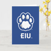 Eastern Illinois Panthers Paw Print & EIU Karte (Gelbe Blume)