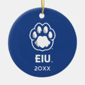 Eastern Illinois Panthers Paw Print & EIU Keramik Ornament (Vorne)