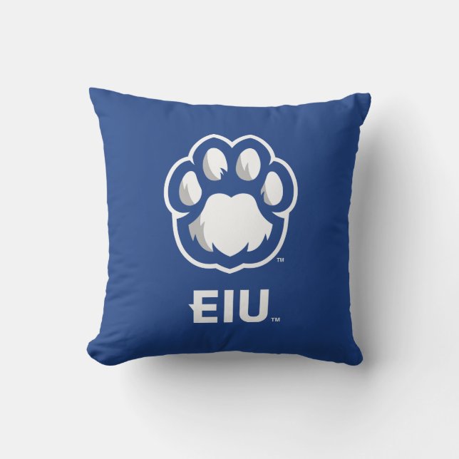 Eastern Illinois Panthers Paw Print & EIU Kissen (Vorderseite)