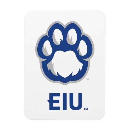 Eastern Illinois Panthers Paw Print & EIU Magnet (Vertikal)