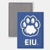 Eastern Illinois Panthers Paw Print & EIU Magnet (Vorderseite/Rückseite)