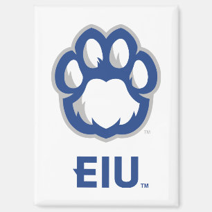 Eastern Illinois Panthers Paw Print & EIU Magnet