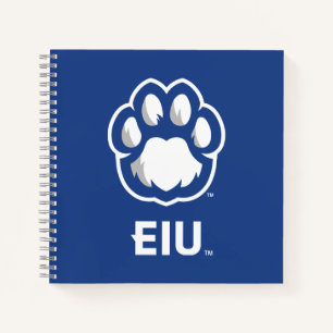 Eastern Illinois Panthers Paw Print & EIU Notizblock