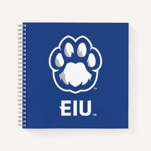 Eastern Illinois Panthers Paw Print & EIU Notizblock (Vorderseite)