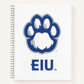 Eastern Illinois Panthers Paw Print & EIU Notizblock (Vorderseite)
