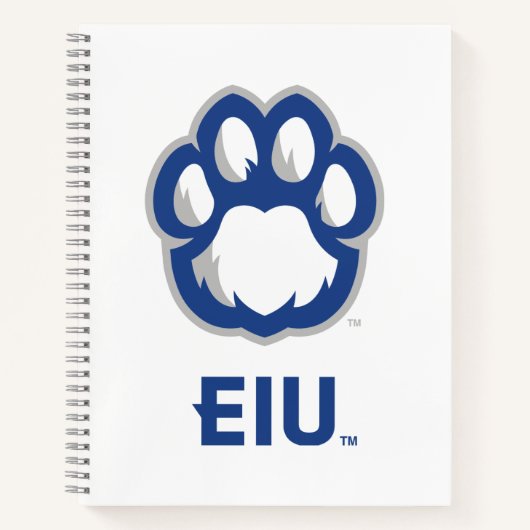 Eastern Illinois Panthers Paw Print & EIU Notizblock (Vorderseite)