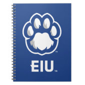 Eastern Illinois Panthers Paw Print & EIU Notizblock (Vorderseite)