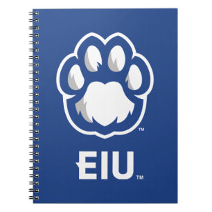 Eastern Illinois Panthers Paw Print & EIU Notizblock
