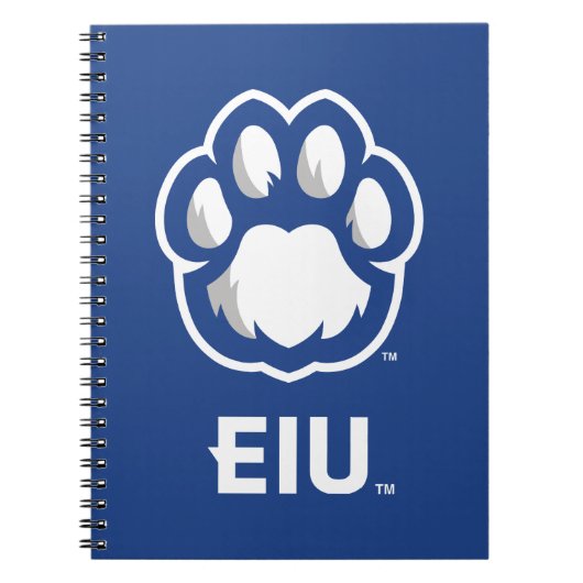 Eastern Illinois Panthers Paw Print & EIU Notizblock (Vorderseite)