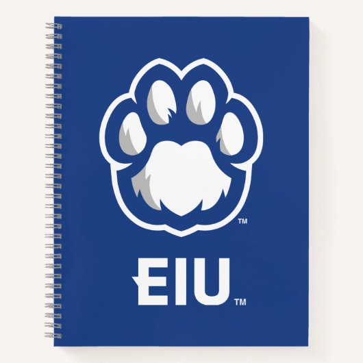Eastern Illinois Panthers Paw Print & EIU Notizblock (Vorderseite)