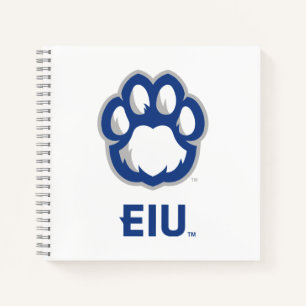 Eastern Illinois Panthers Paw Print & EIU Notizblock