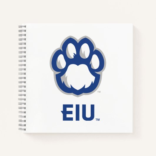 Eastern Illinois Panthers Paw Print & EIU Notizblock (Vorderseite)