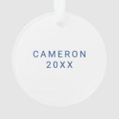 Eastern Illinois Panthers Paw Print & EIU Ornament (Rückseite)