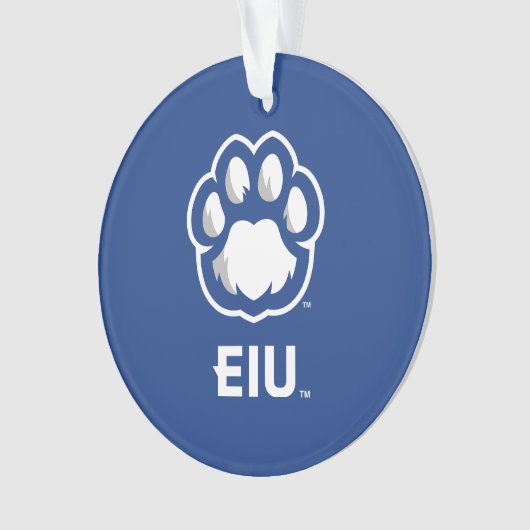 Eastern Illinois Panthers Paw Print & EIU Ornament (Vorderseite)