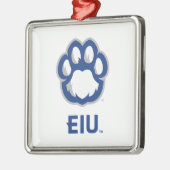 Eastern Illinois Panthers Paw Print & EIU Ornament Aus Metall (Links)