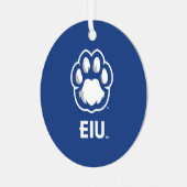 Eastern Illinois Panthers Paw Print & EIU Ornament Aus Metall (Vorderseite links)