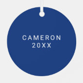 Eastern Illinois Panthers Paw Print & EIU Ornament Aus Metall (Rückseite)