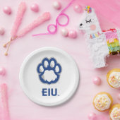 Eastern Illinois Panthers Paw Print & EIU Pappteller (Party)