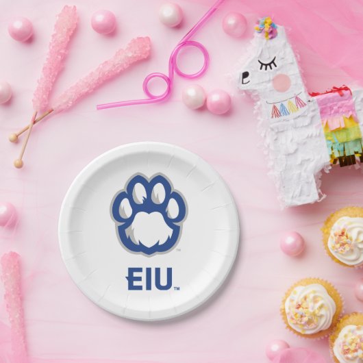 Eastern Illinois Panthers Paw Print & EIU Pappteller (Party)