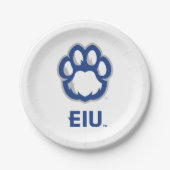 Eastern Illinois Panthers Paw Print & EIU Pappteller (Vorderseite)