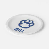 Eastern Illinois Panthers Paw Print & EIU Pappteller (Schrägansicht)