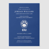 Eastern Illinois Panthers Paw Print & EIU Pergament Einladungen (Vorderseite)