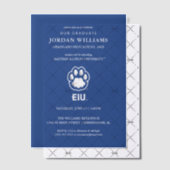 Eastern Illinois Panthers Paw Print & EIU Pergament Einladungen (Versetzt (Einladung))